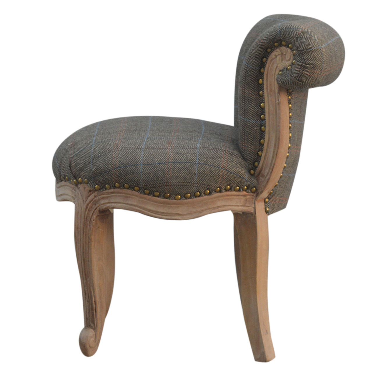 Multi Tweed Studded Chair - Image 9