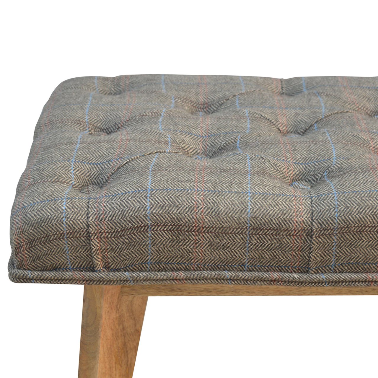Multi Tweed Hallway Bench - Image 8