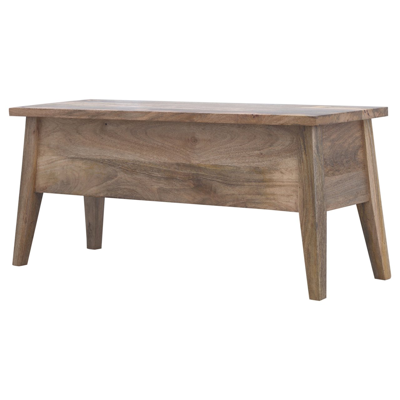 Solid Wood Lid Up Storage Bench - Image 4