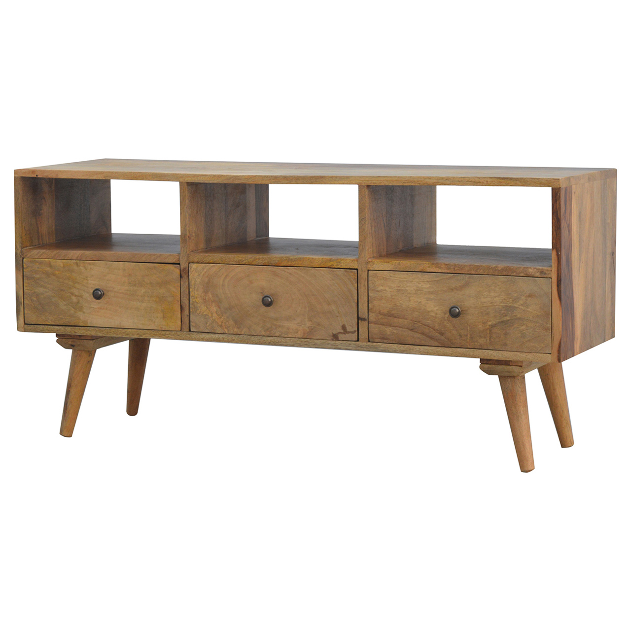 Nordic Style TV Unit with 3 Drawers - Image 4