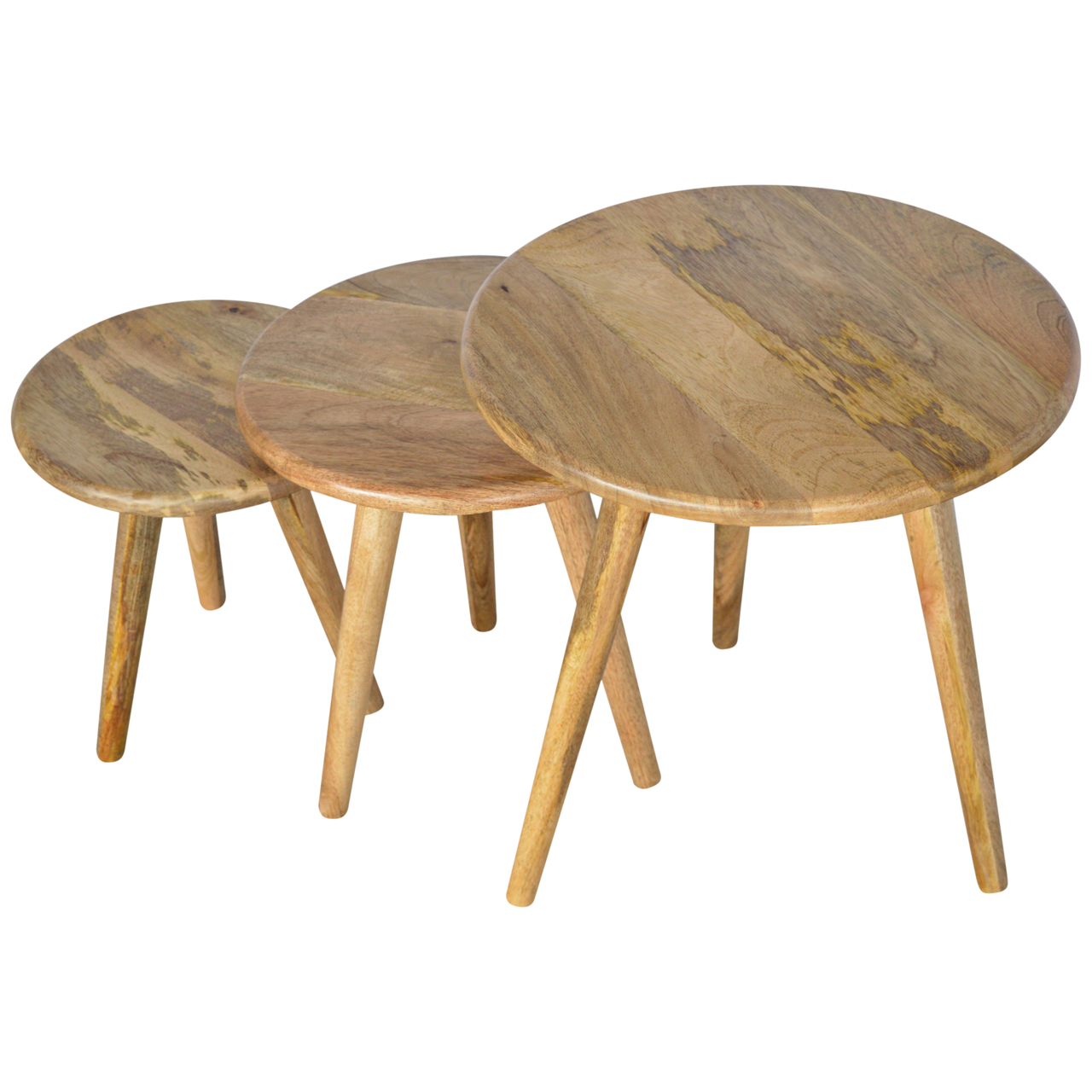 Oak-ish Nordic Nesting Stools - Image 3