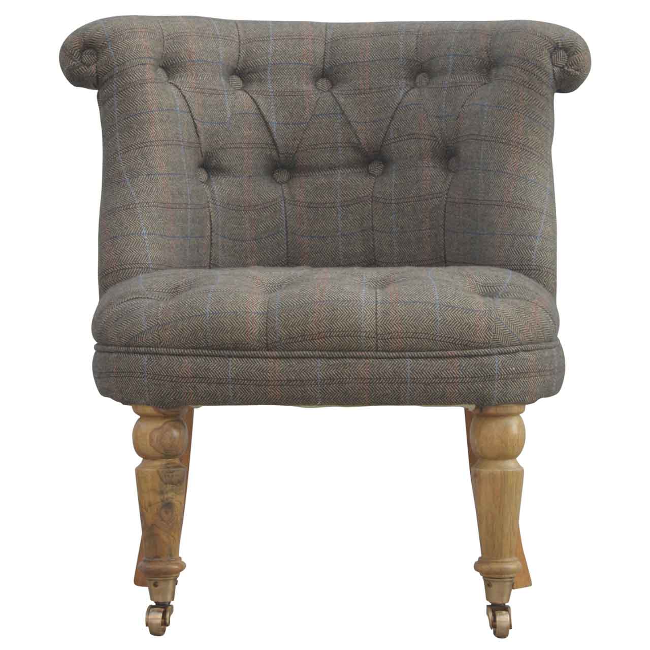 Petite Multi Tweed Accent Chair