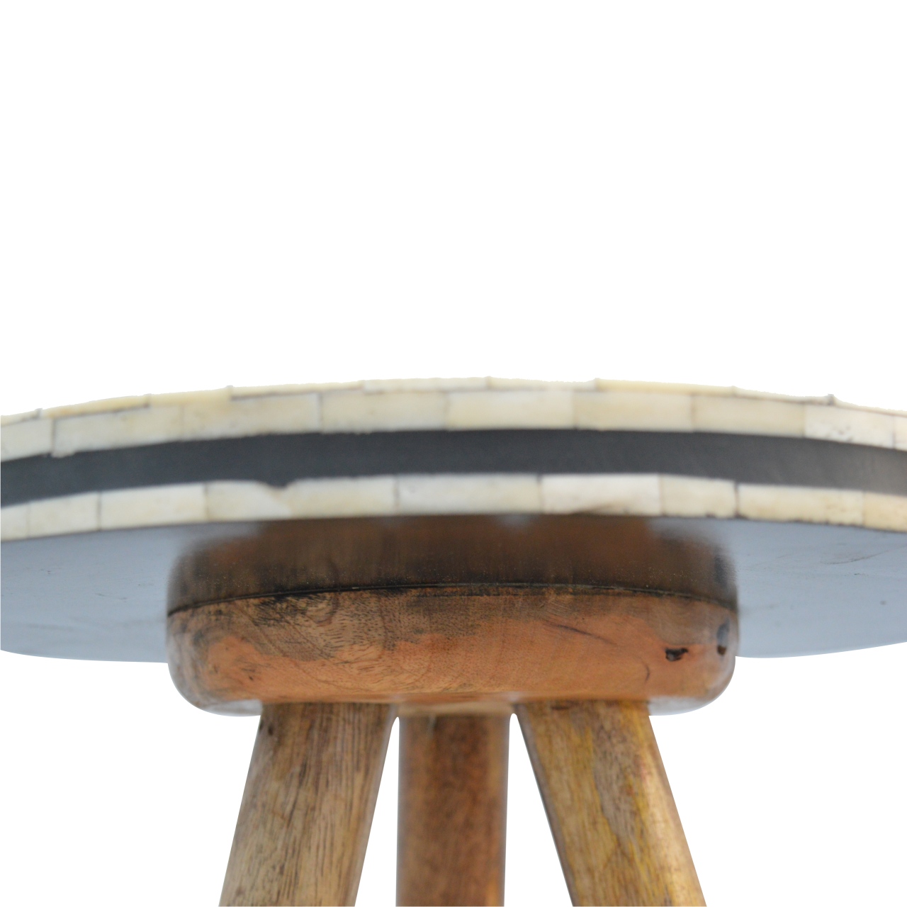 Bone Inlay Tripod Stool - Image 5