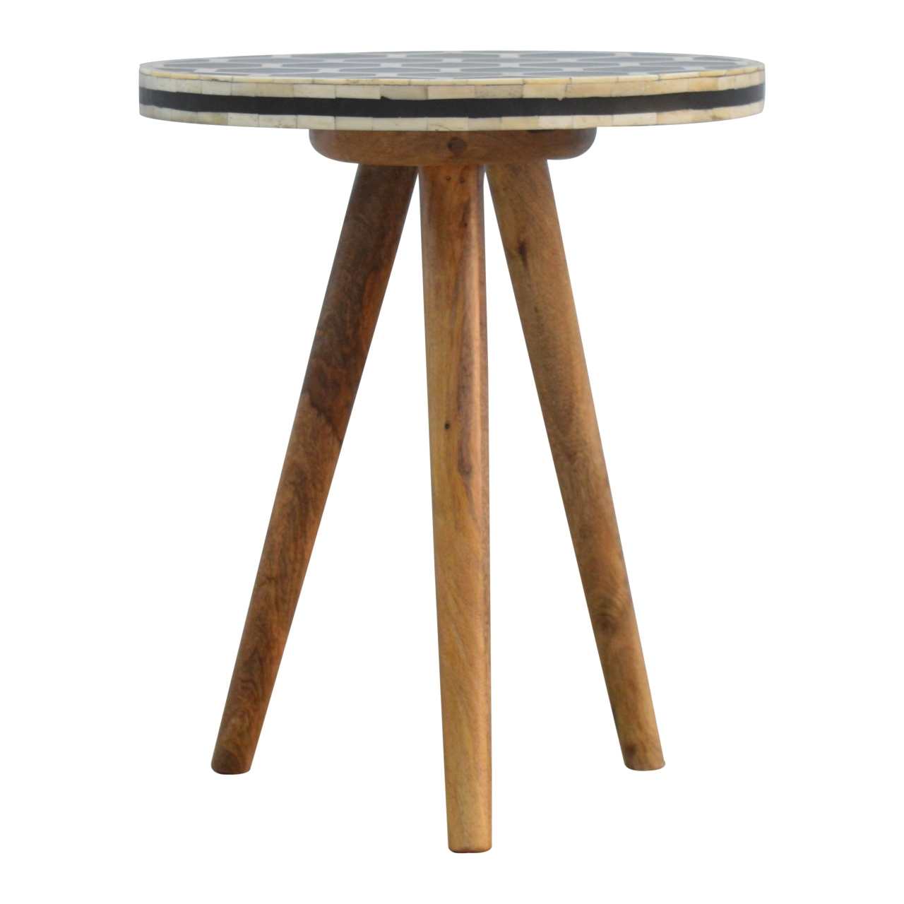 Bone Inlay Tripod Stool - Image 6