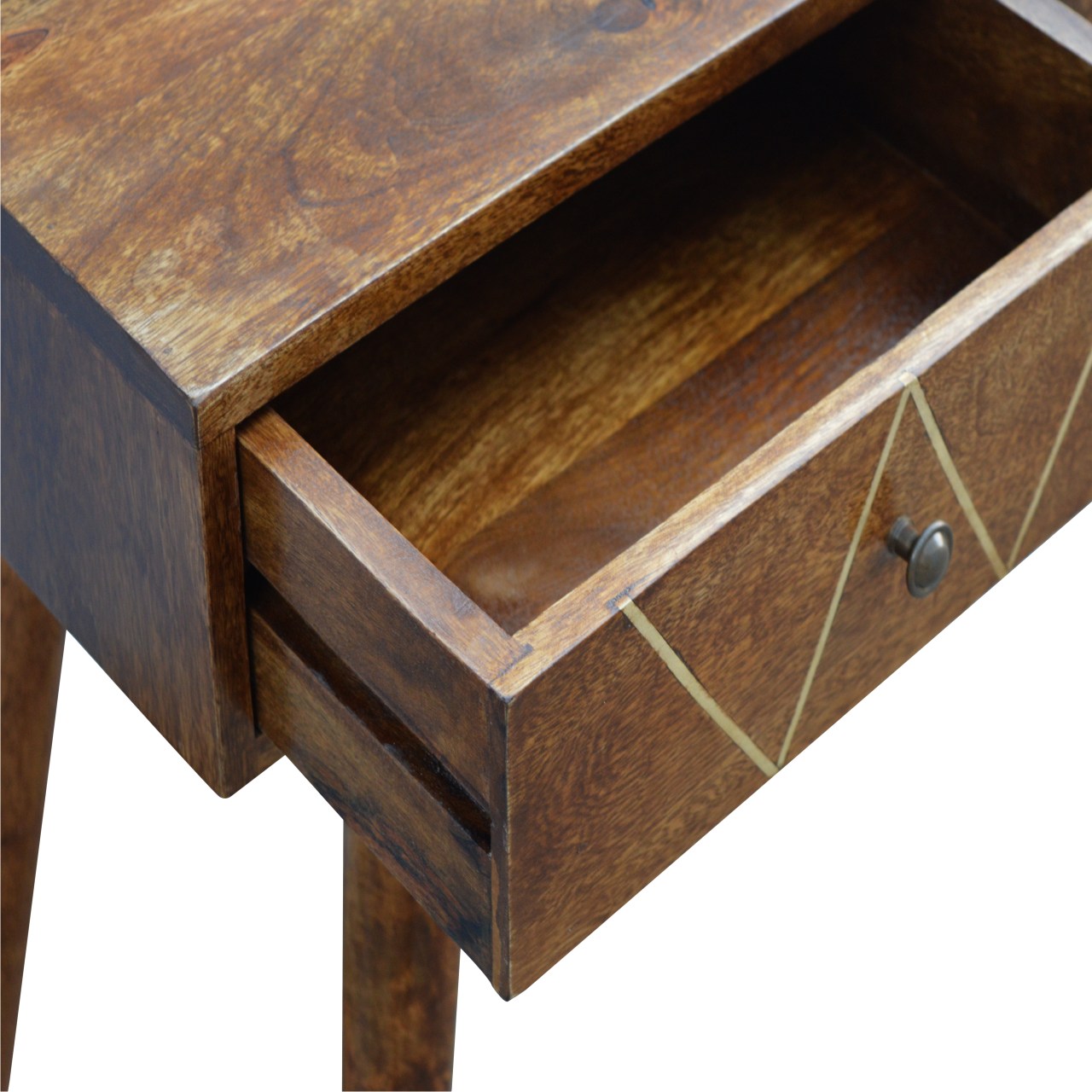 Geometric Brass Console Table - Image 4