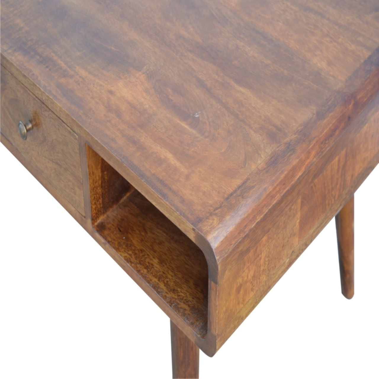Curved Chestnut Coffee Table - Image 4