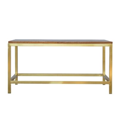 Rectangle Gold Coffee Table