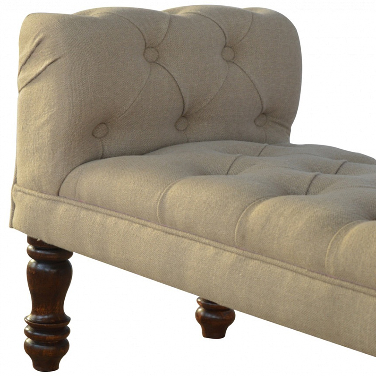 Mud Linen Bedroom Bench - Image 7