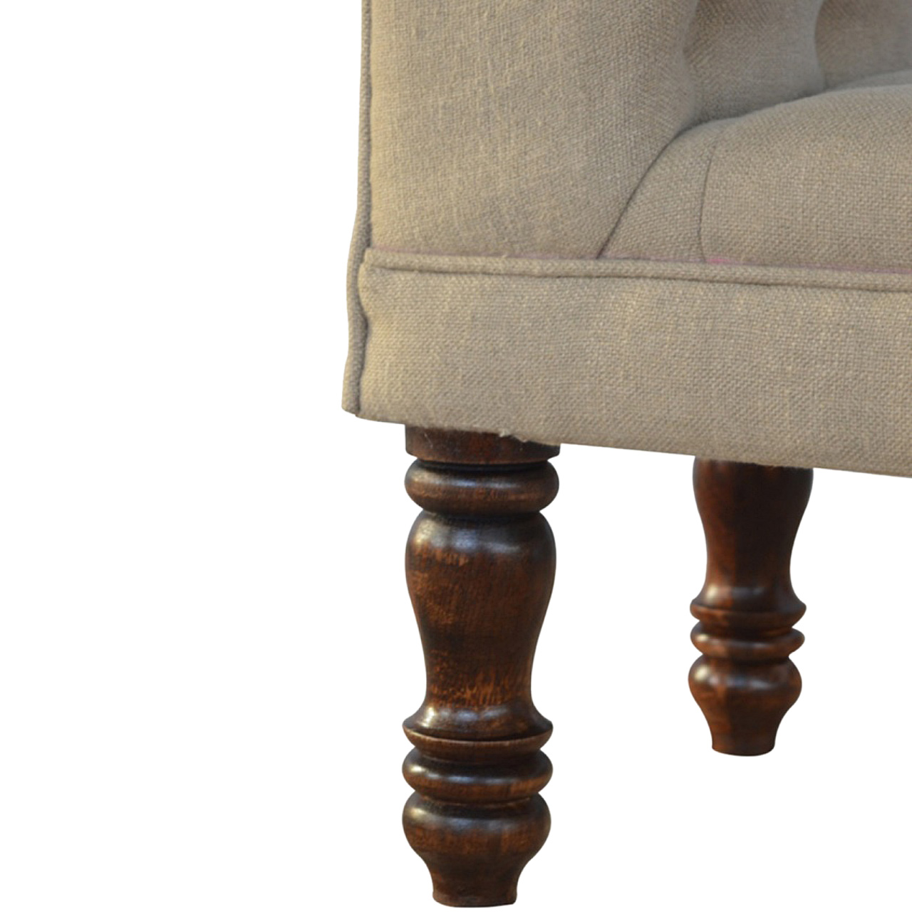 Mud Linen Bedroom Bench - Image 9