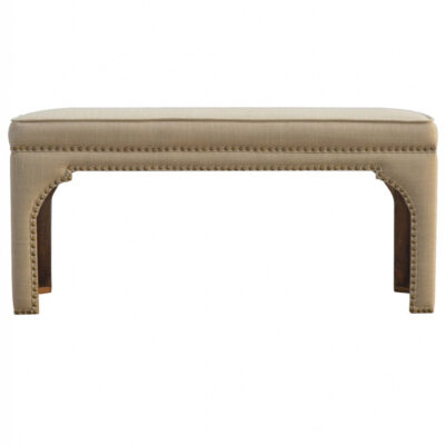 Mud Linen Occasional Bench