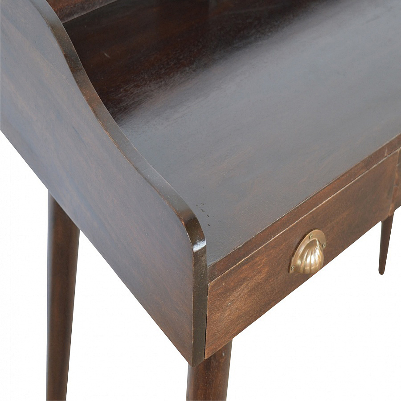 Walnut Gallery Shell Writing Desk - Image 7