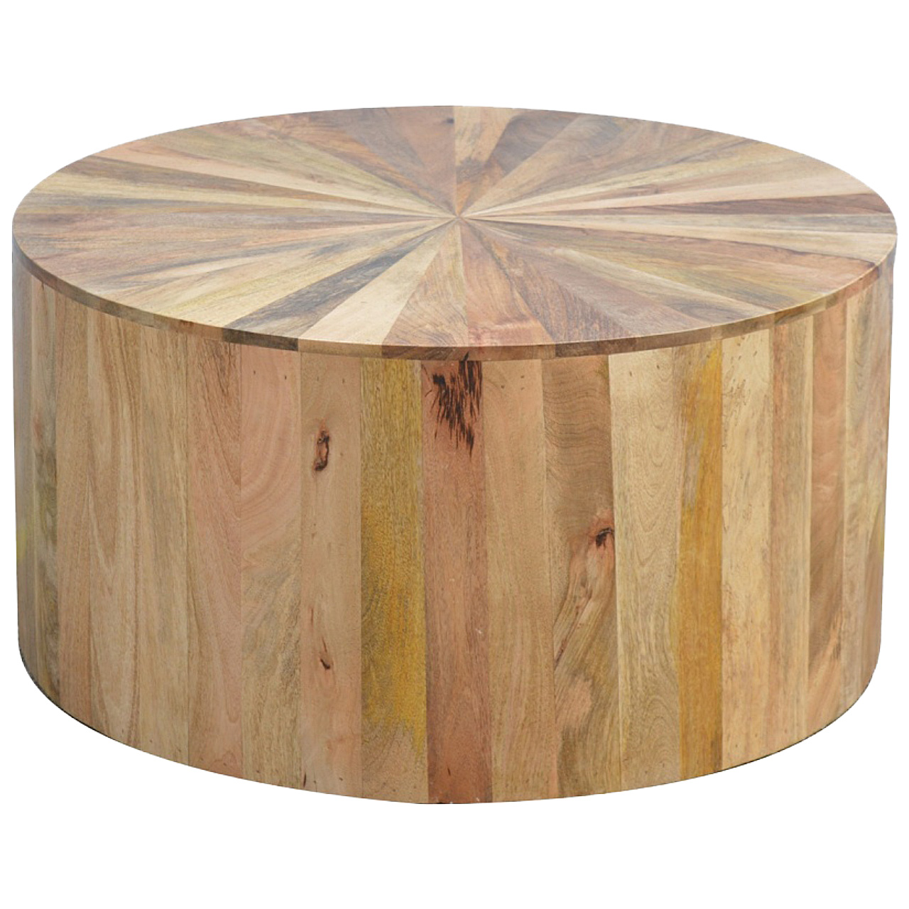Round Wooden Coffee Table - Image 4