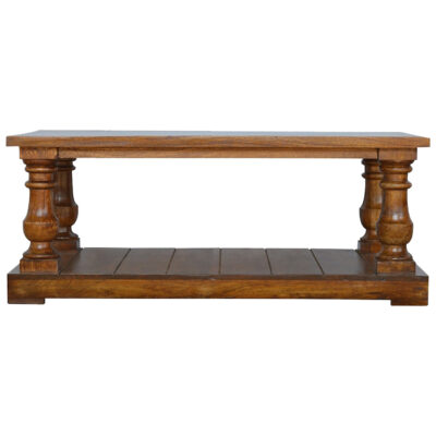 Square Turned Country Coffee Table