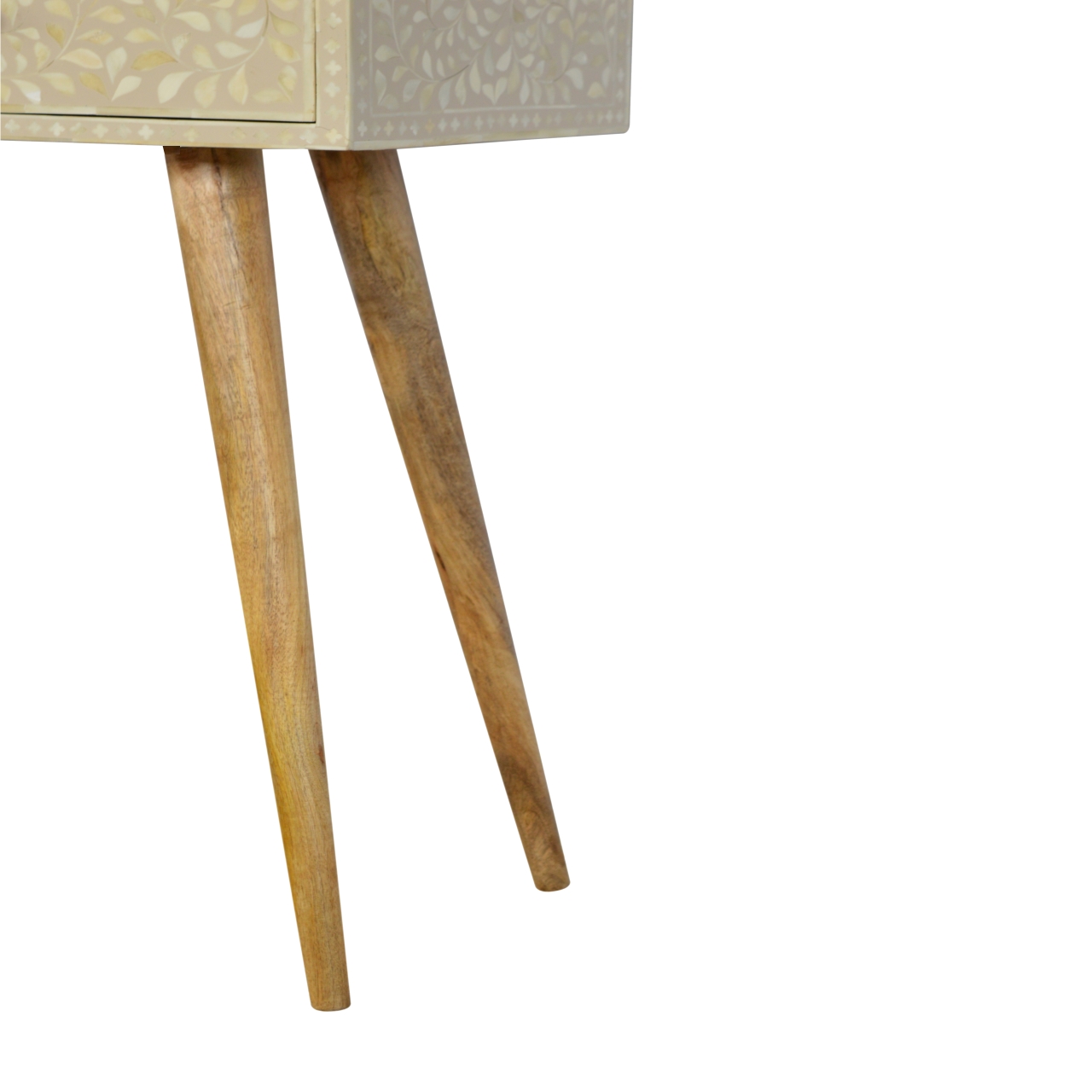 Floral Bone Inlay Console Table - Image 7