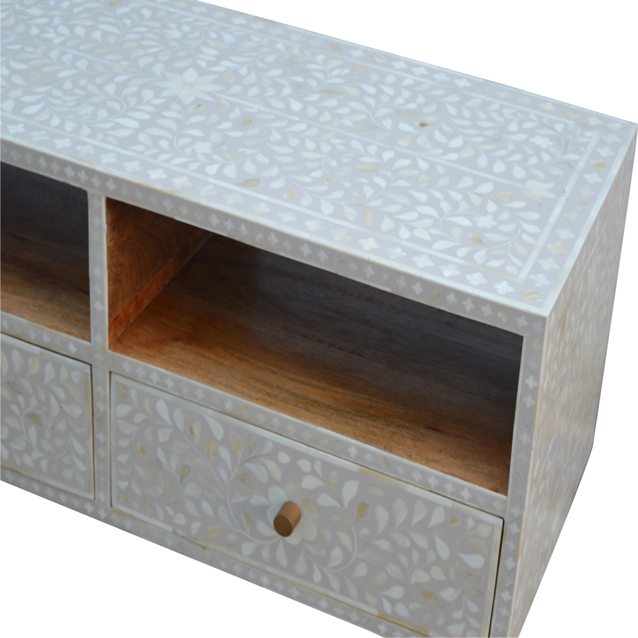 Floral Bone Inlay Media Unit - Image 7