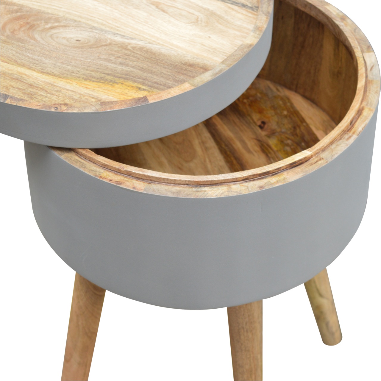 Grey Painted End Table - Image 7