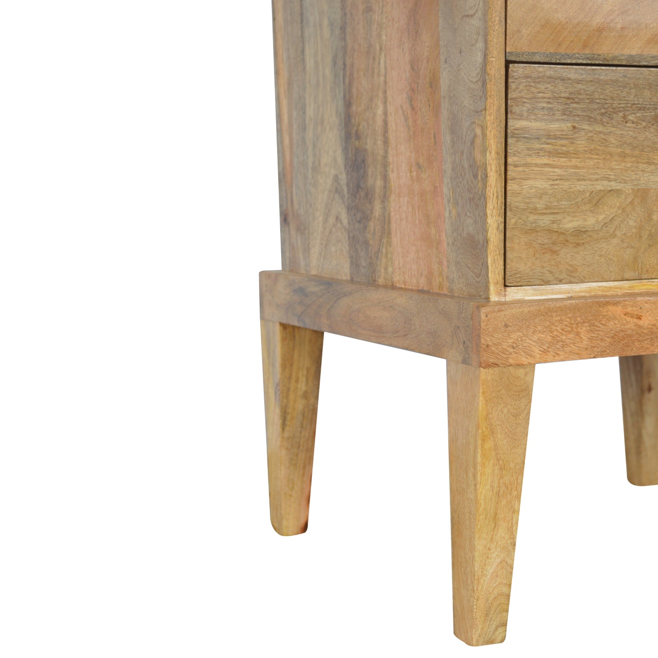 Solid Wood Bedside with T-Bar Knobs - Image 6