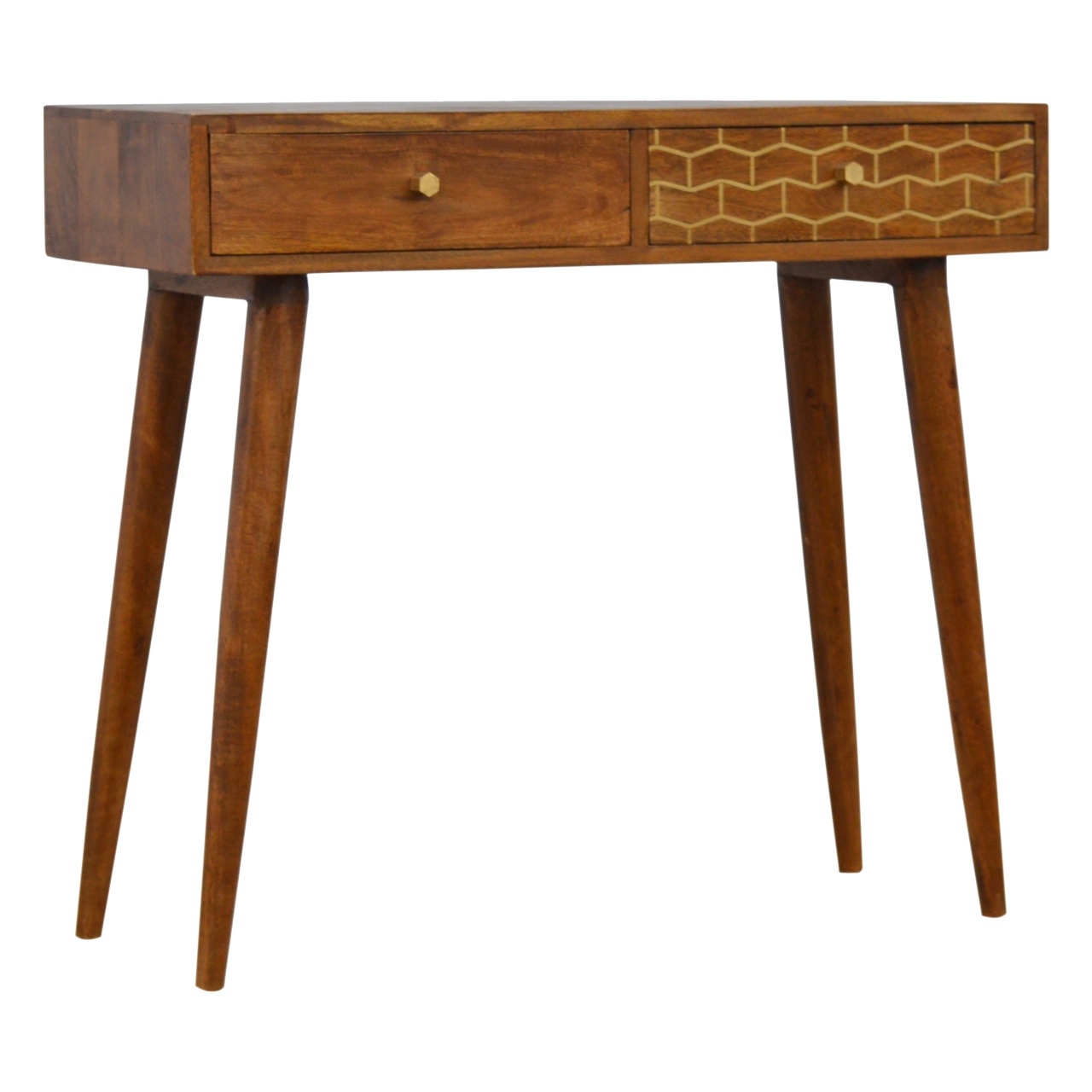 Gold Art Pattern Console Table - Image 3