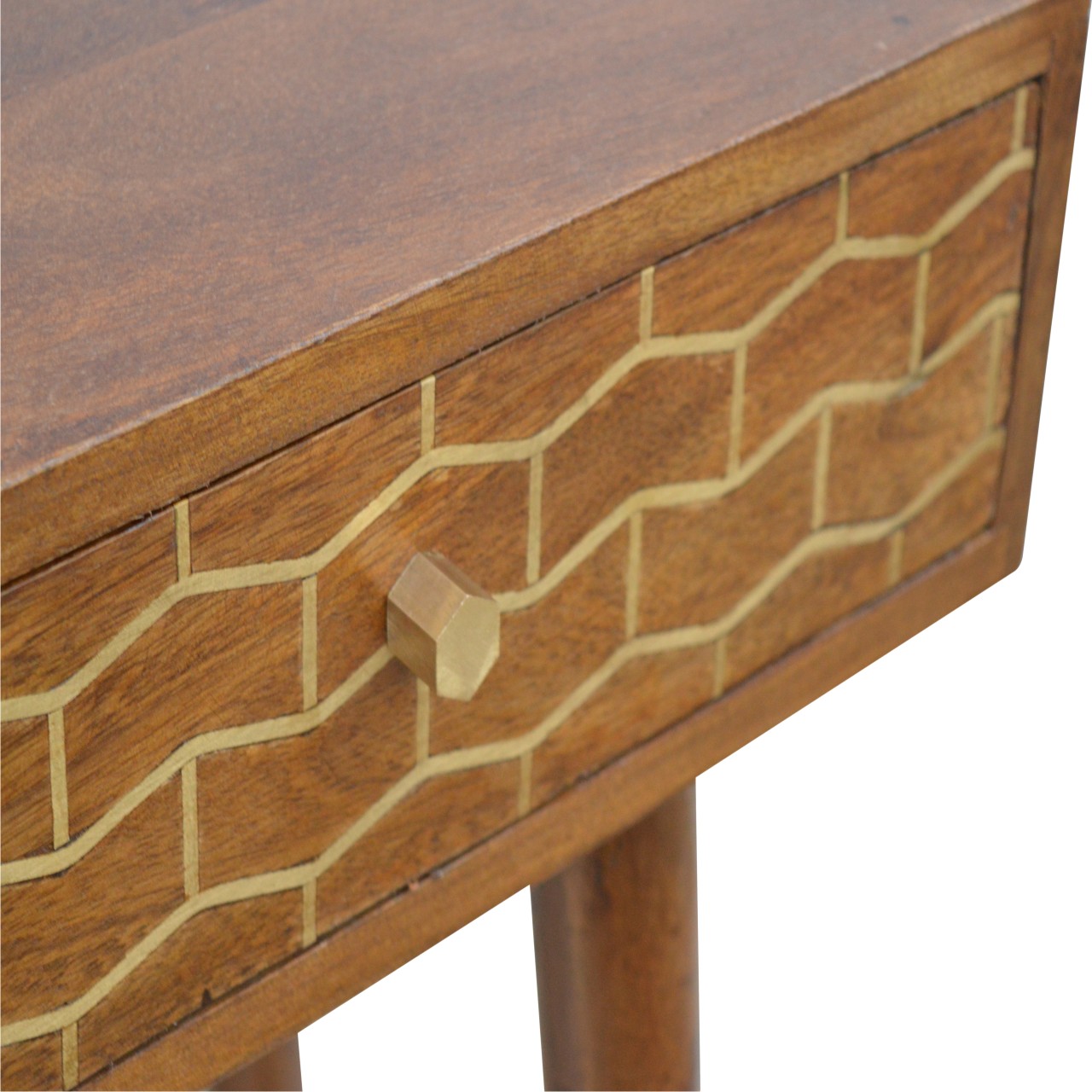 Gold Art Pattern Console Table - Image 5