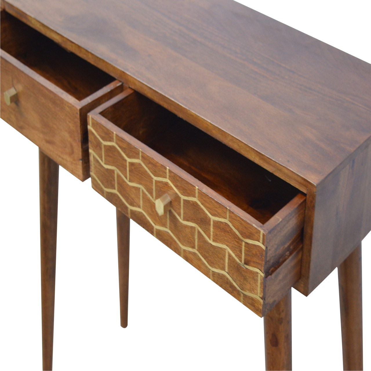 Gold Art Pattern Console Table - Image 6