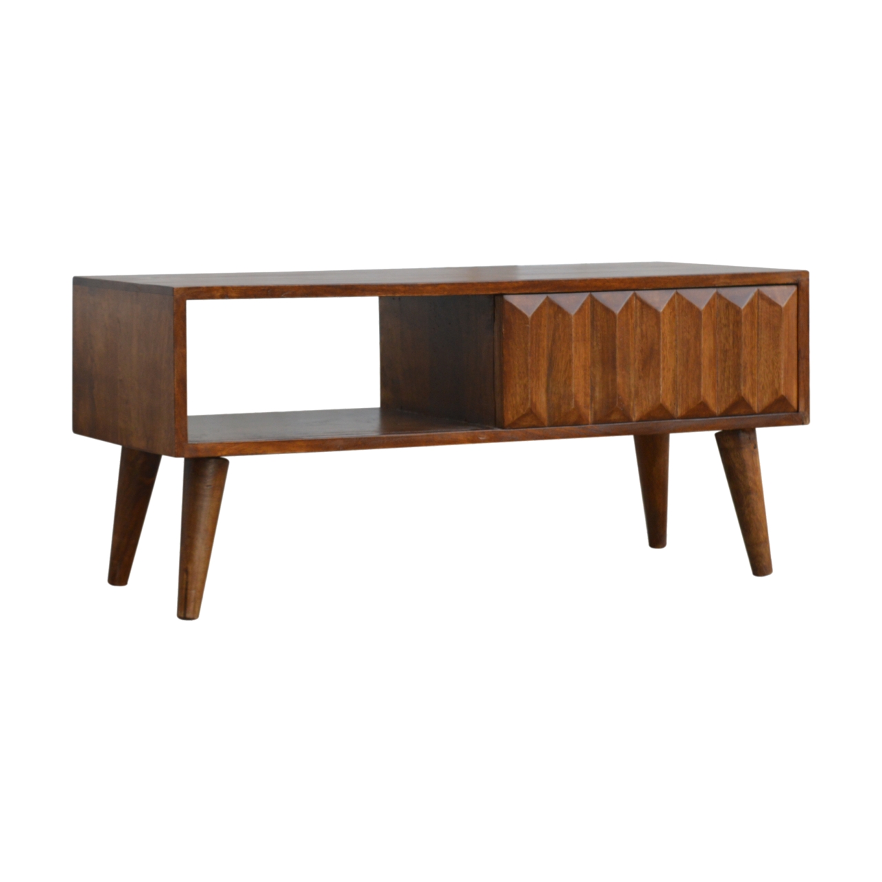 Chestnut Prism Sliding Media Unit - Image 3