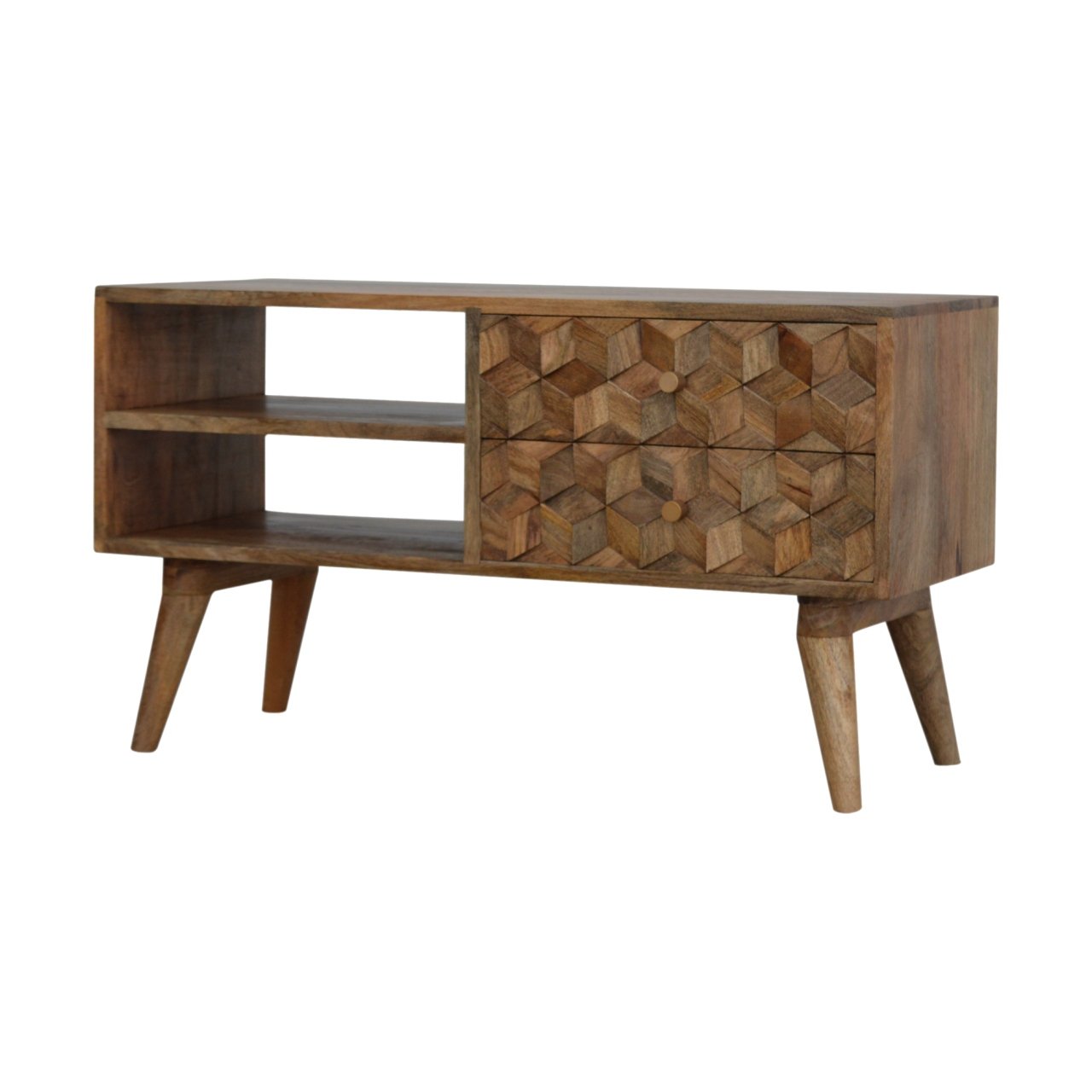 Cube Carved Media Unit - Image 3