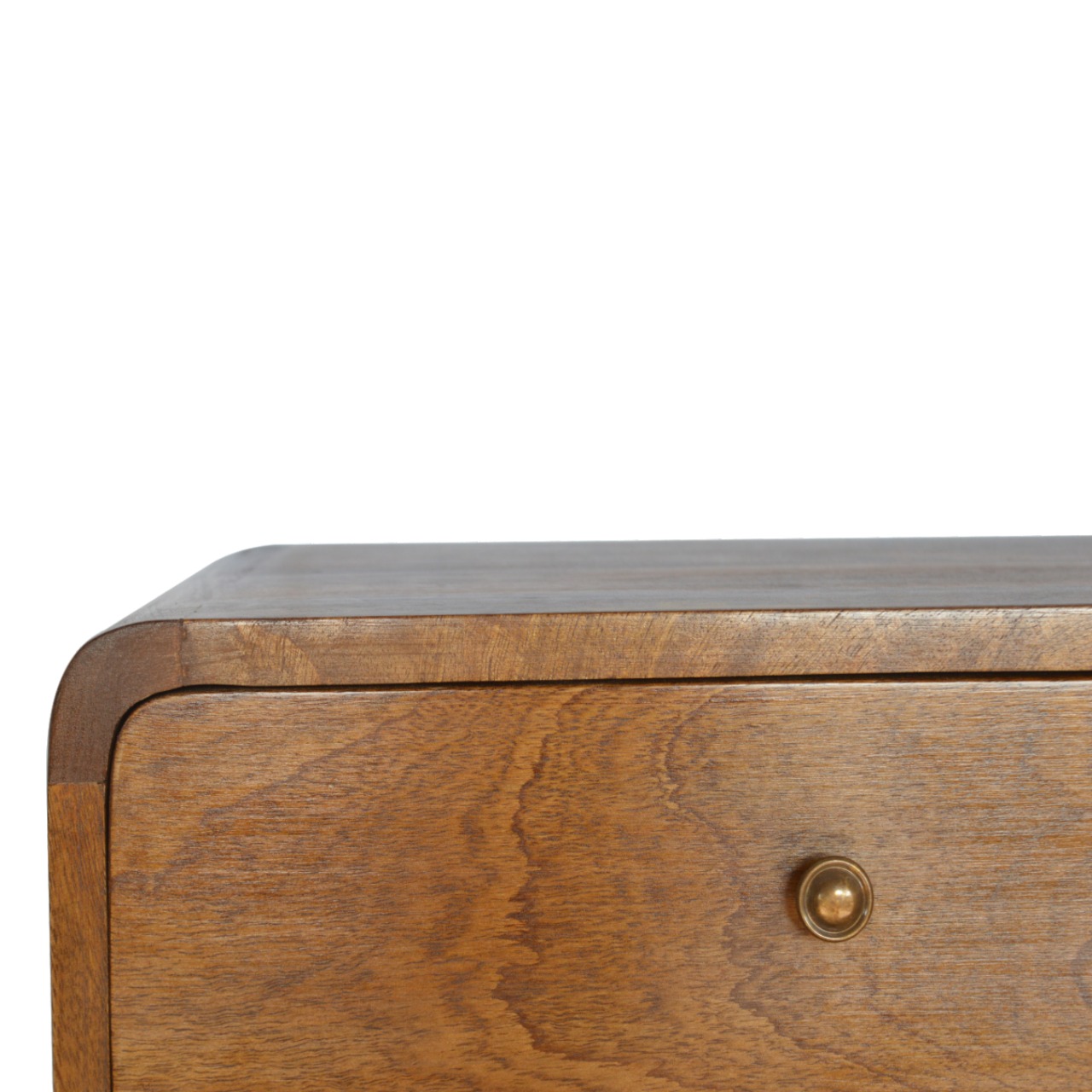 Floating Curved Chestnut Bedside - Image 6