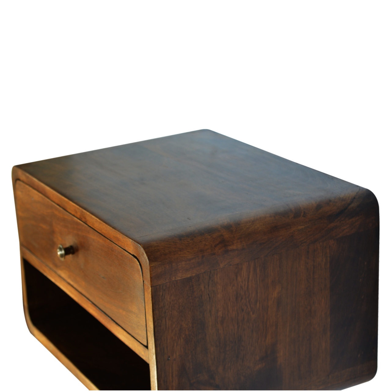 Chestnut Curve Floating Bedside - Image 5