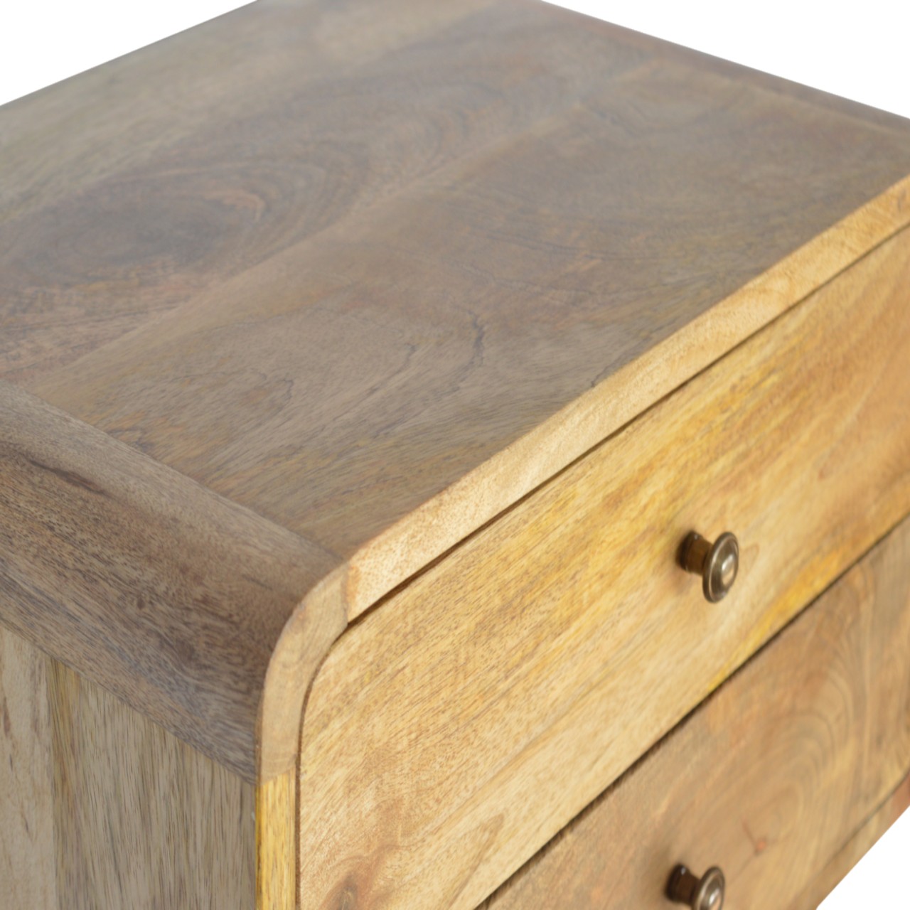 Oak-ish 2 Drawer Floating Bedside - Image 6