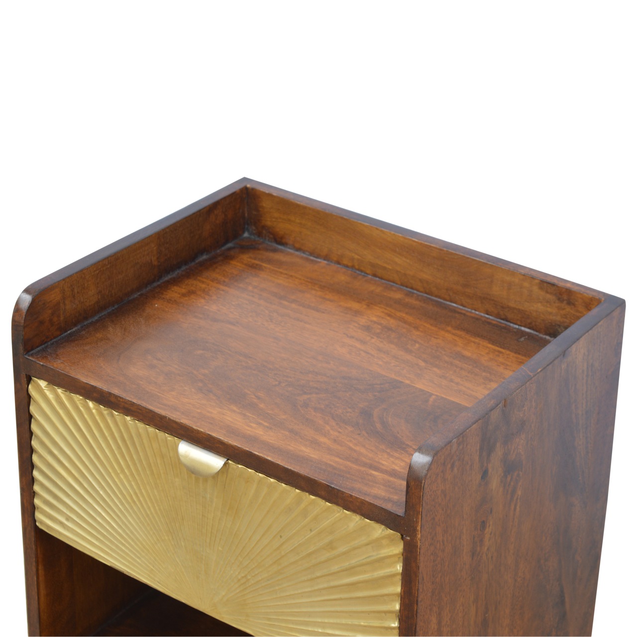 Manila Gold One Drawer Bedside - Image 6