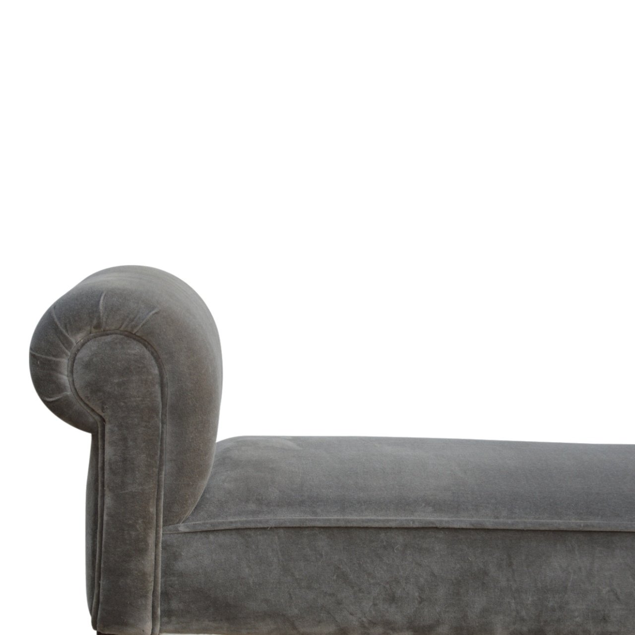 Grey Velvet Bench - Image 6