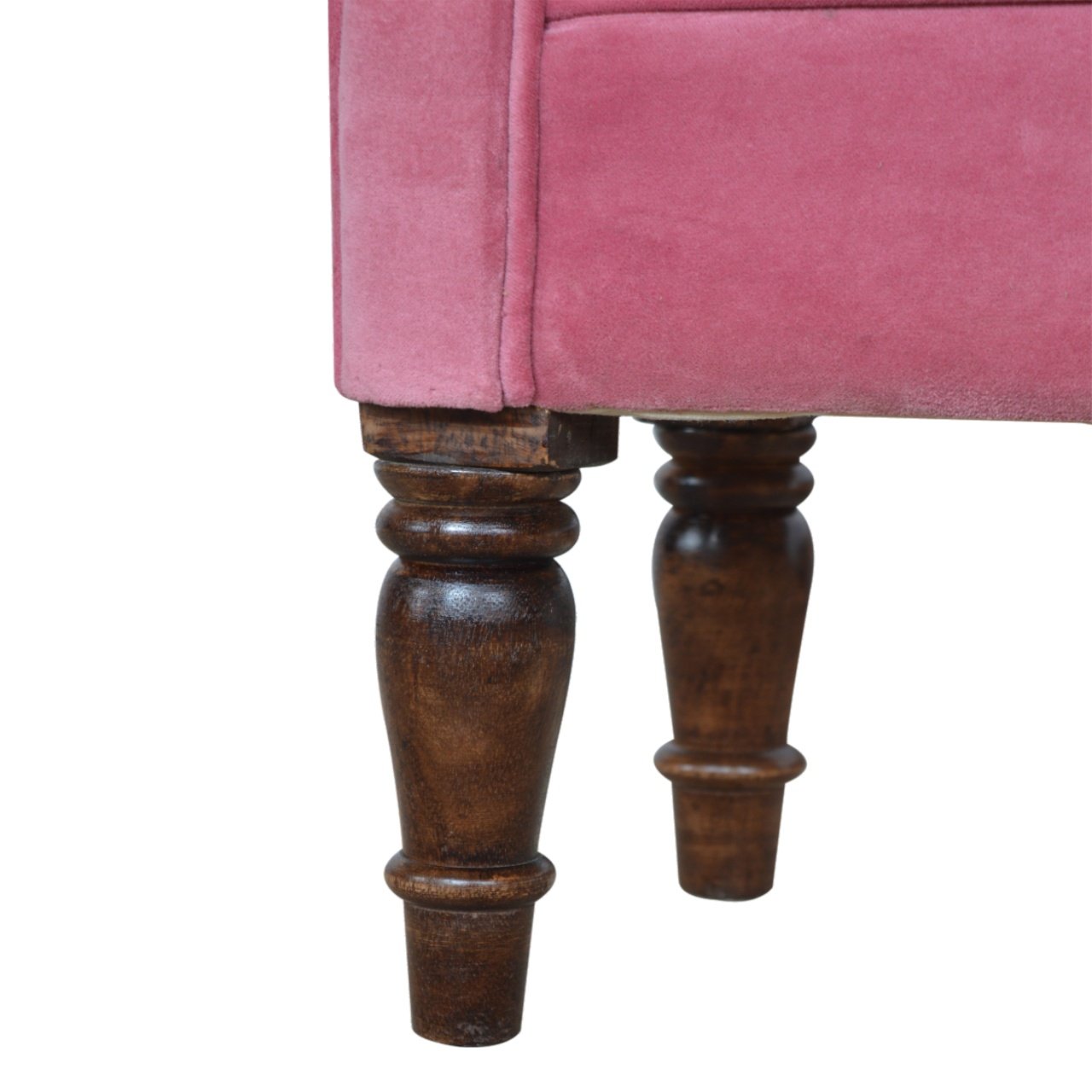 Pink Velvet Bench - Image 8