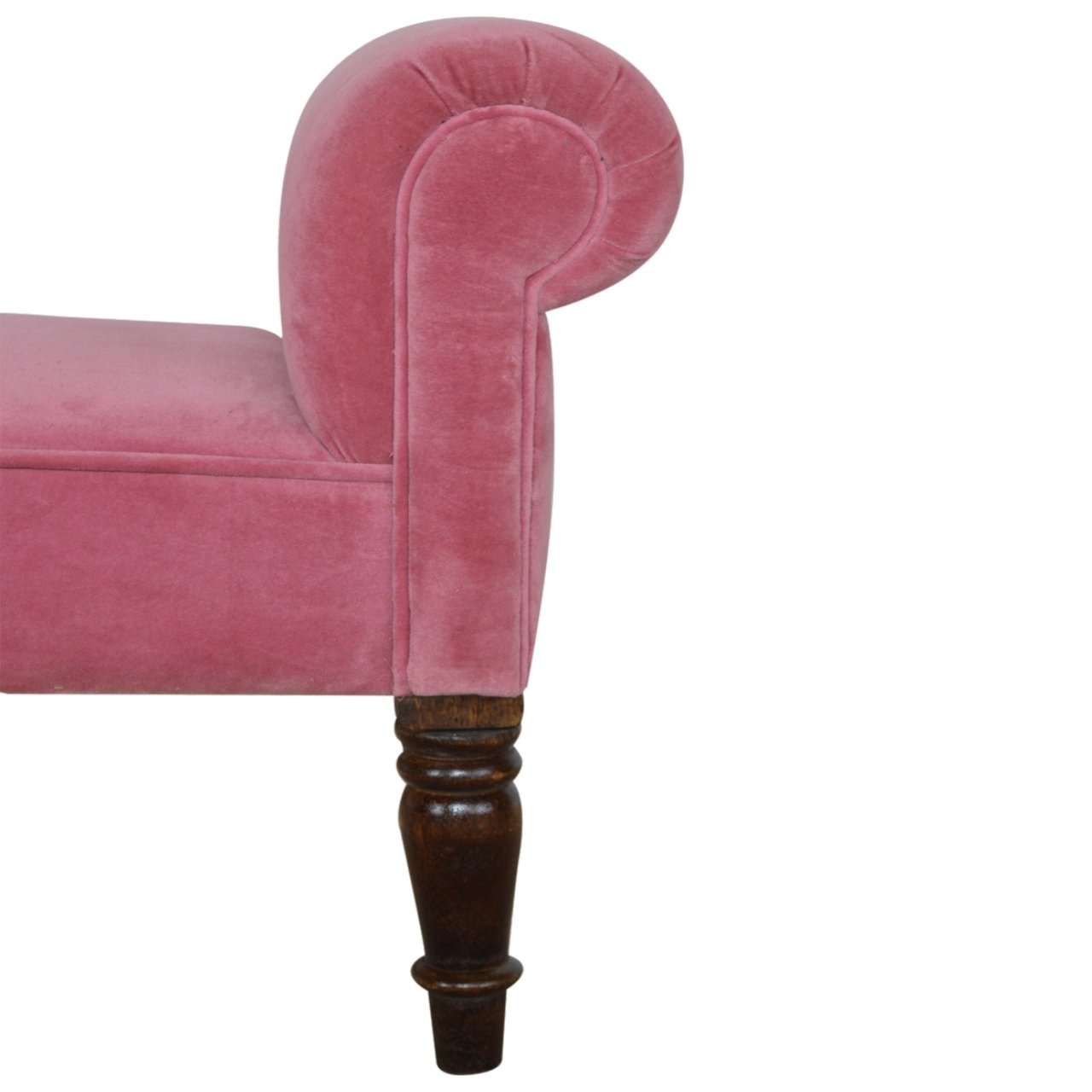 Pink Velvet Bench - Image 4
