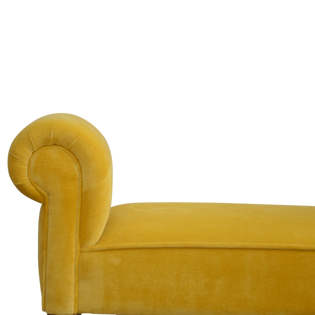 Mustard Velvet Bench - Image 4