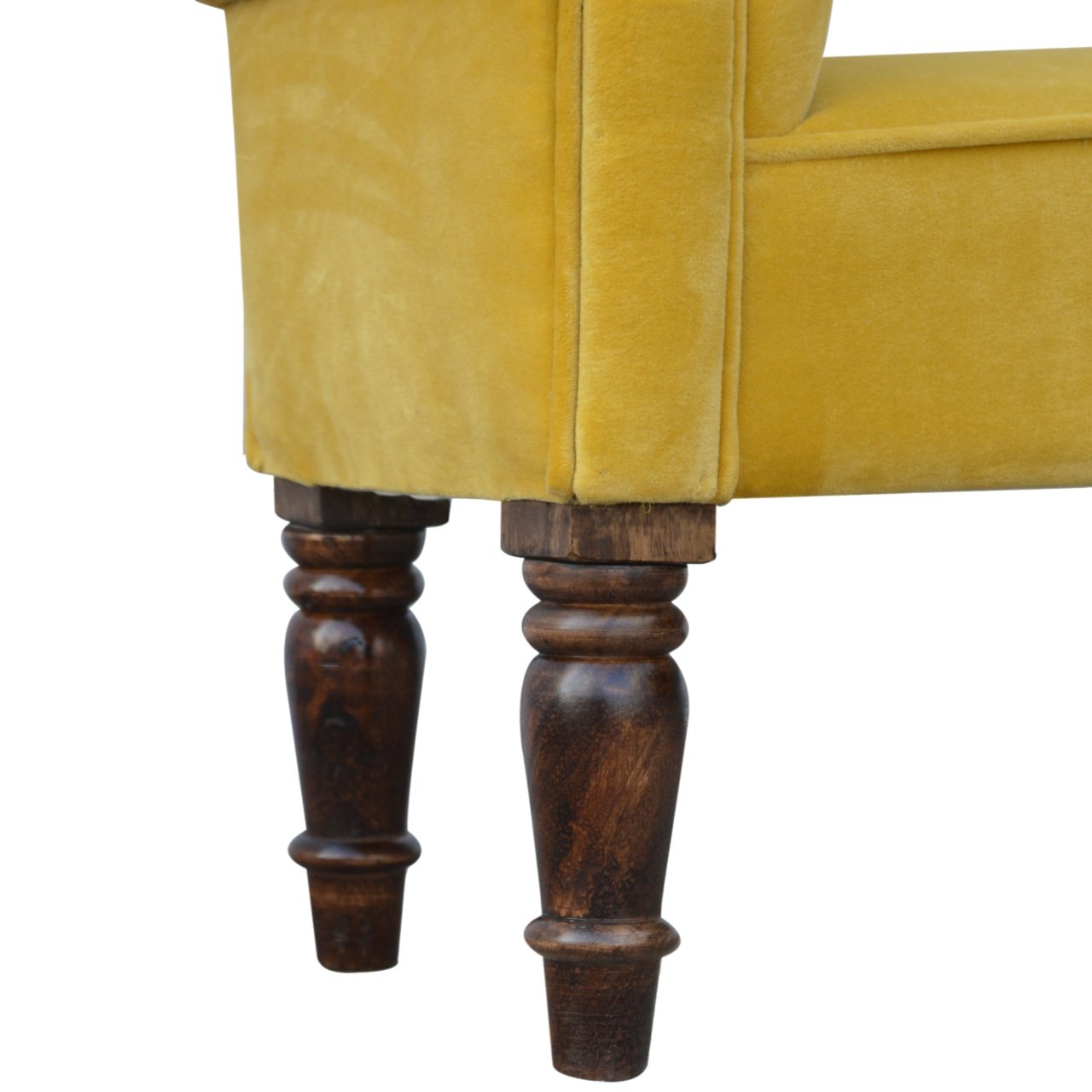 Mustard Velvet Bench - Image 8