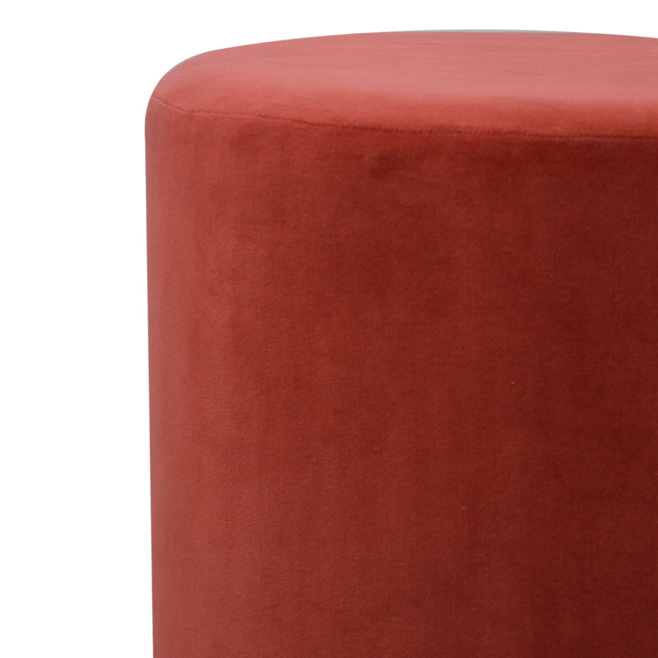Large Brick Velvet Wooden Footstool - Image 5