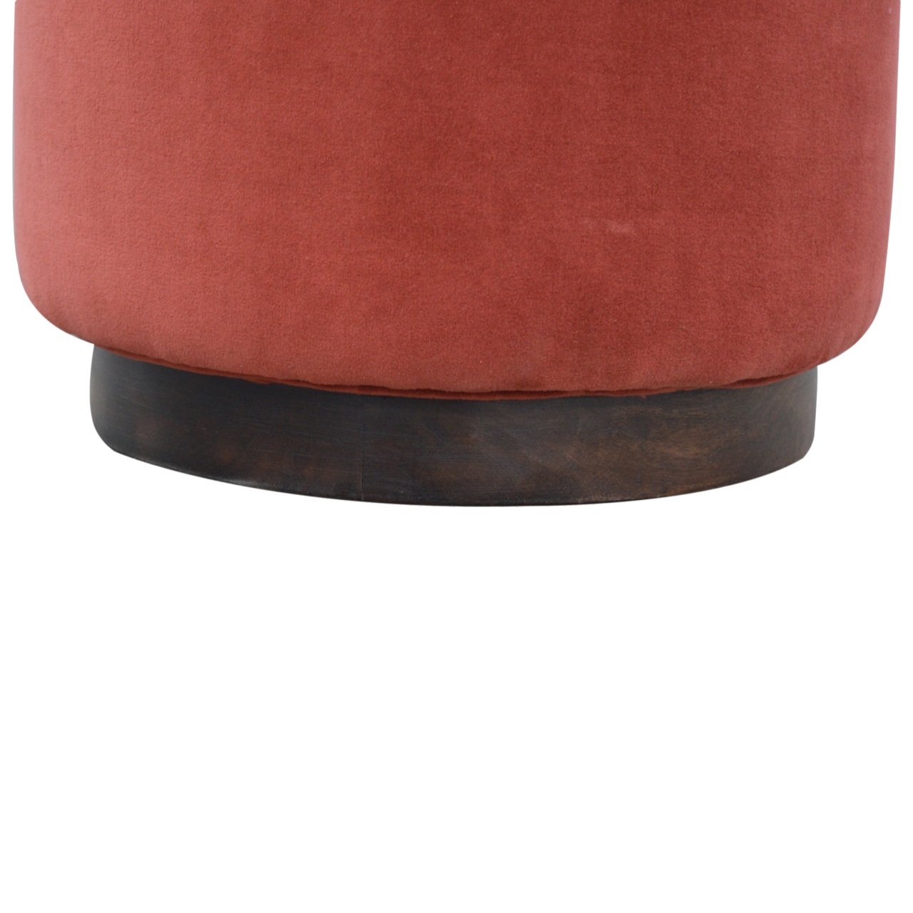 Large Brick Velvet Wooden Footstool - Image 6