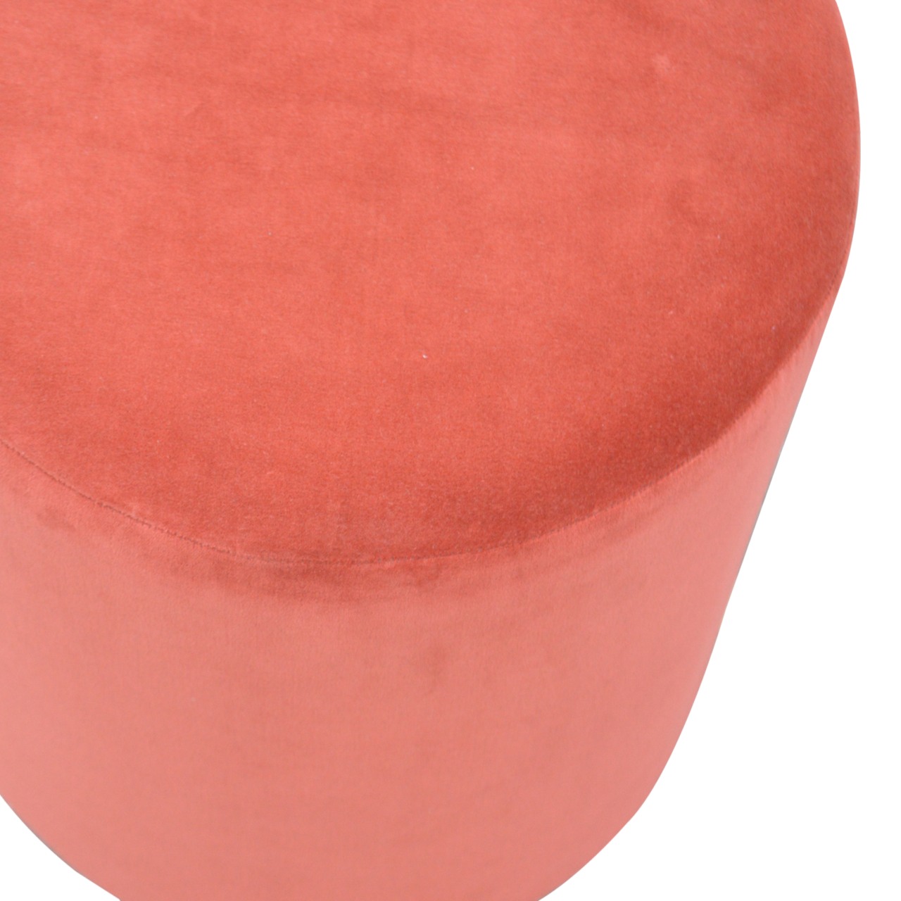 Large Brick Velvet Wooden Footstool - Image 4