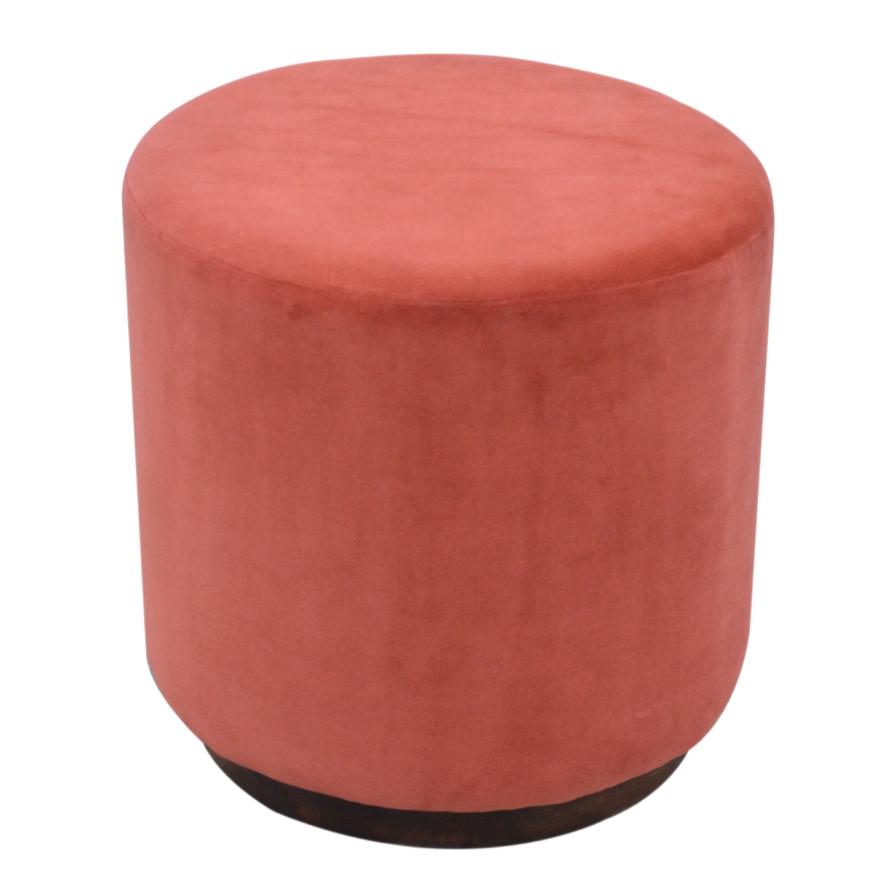 Large Brick Velvet Wooden Footstool - Image 3