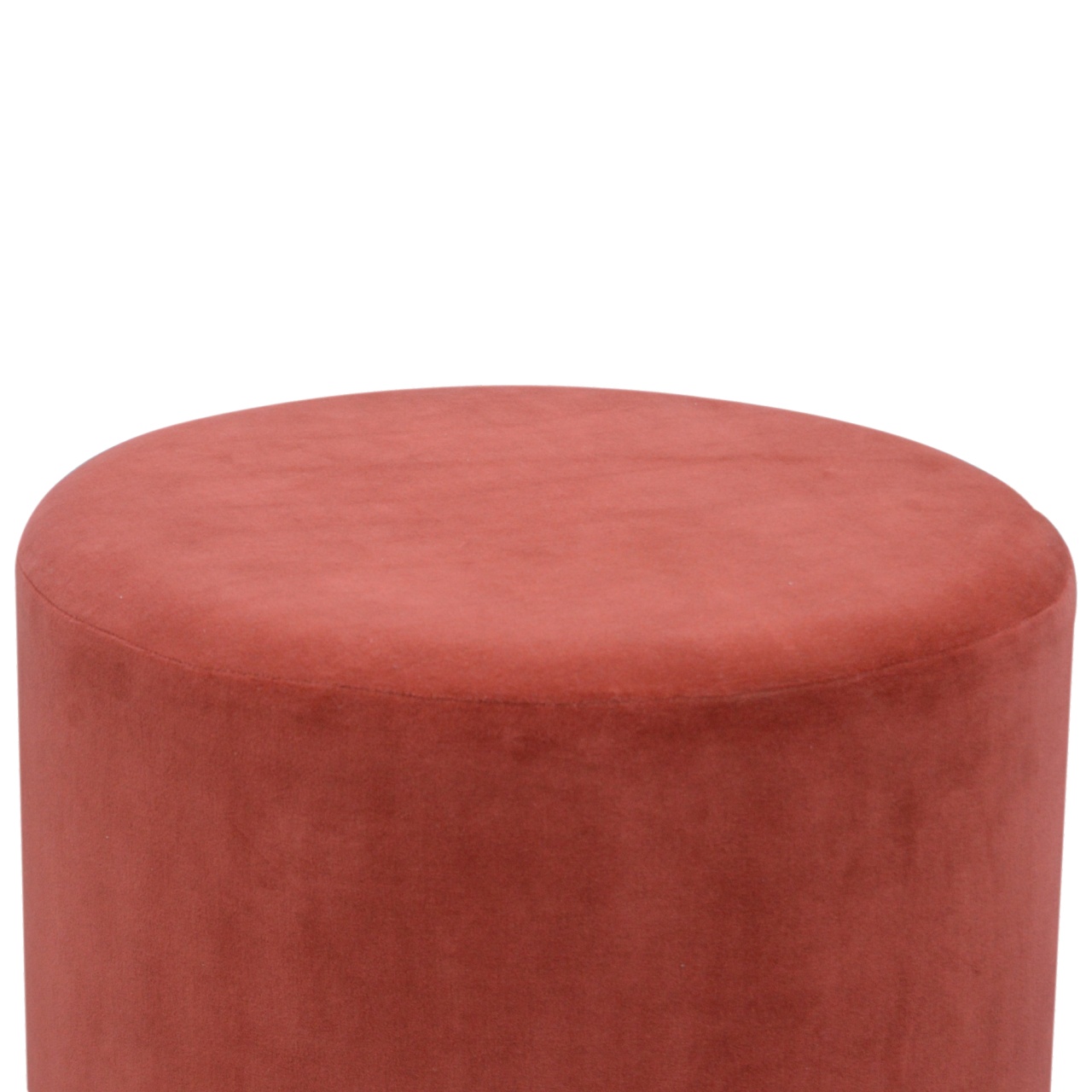 Large Brick Velvet Wooden Footstool - Image 7