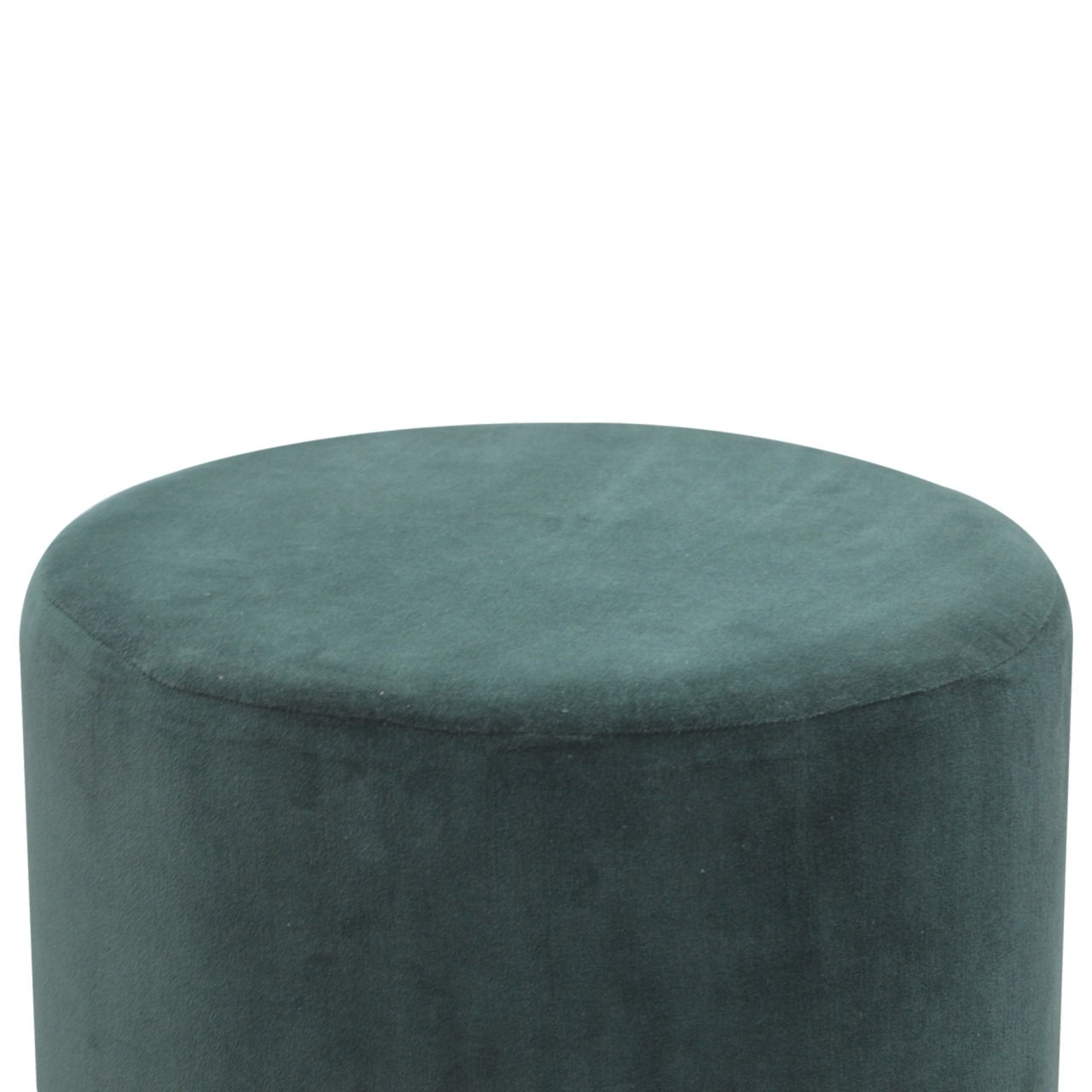 Large Emerald Velvet Footstool - Image 4