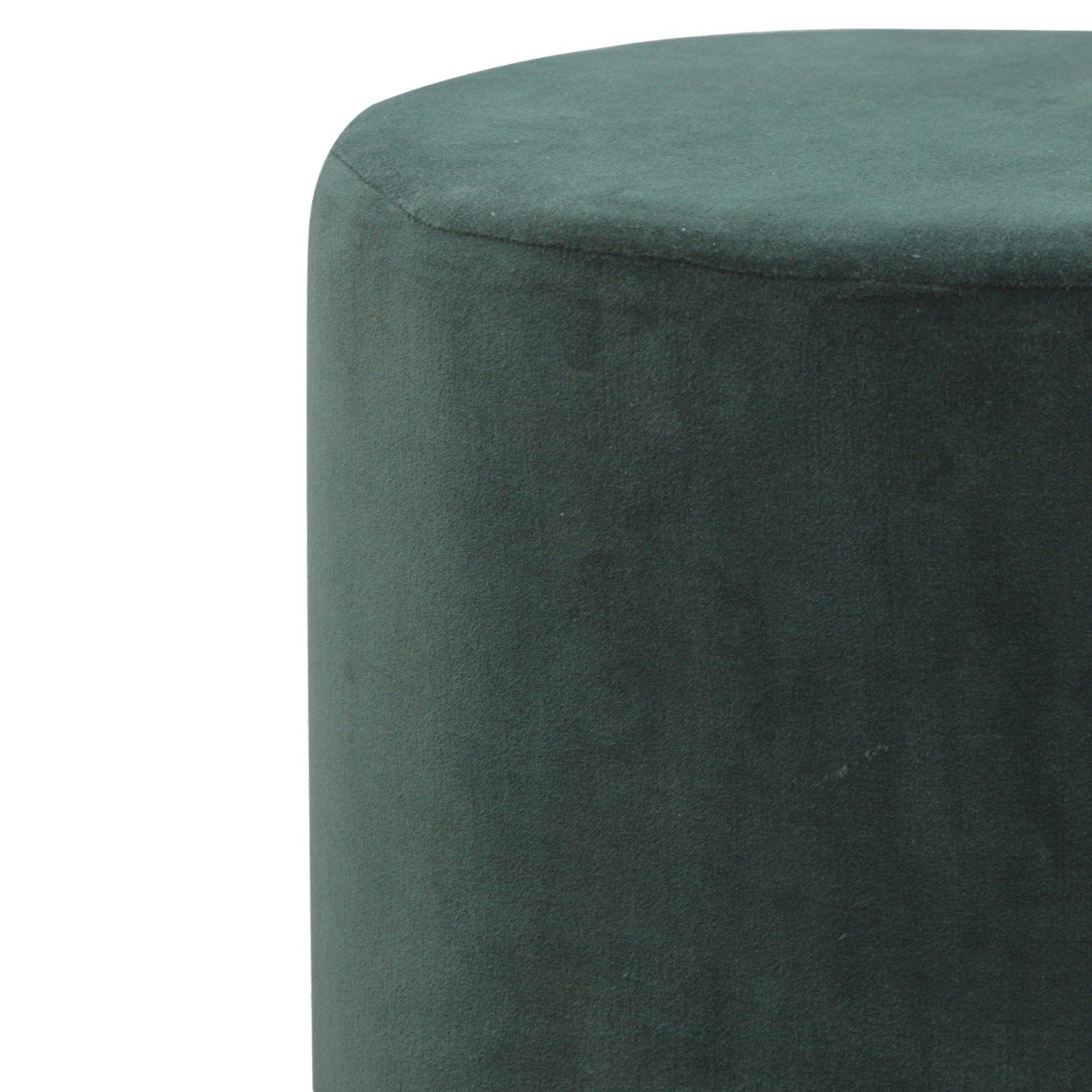 Large Emerald Velvet Footstool - Image 5