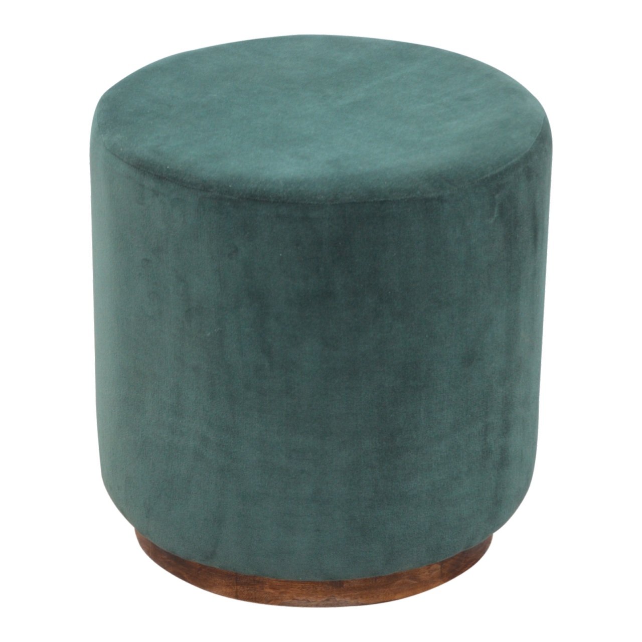 Large Emerald Velvet Footstool - Image 3