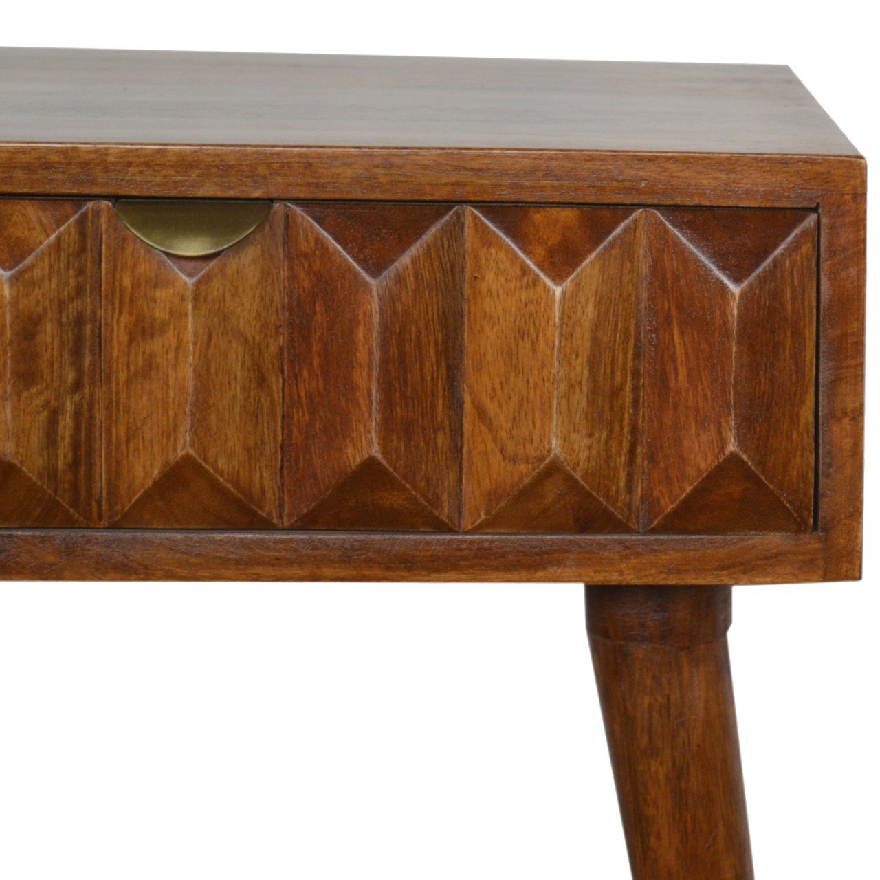 Carved Chestnut Bedside - Image 7