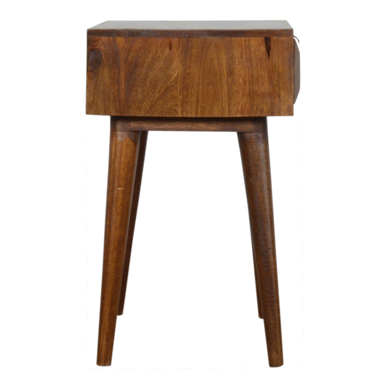 Carved Chestnut Bedside - Image 9