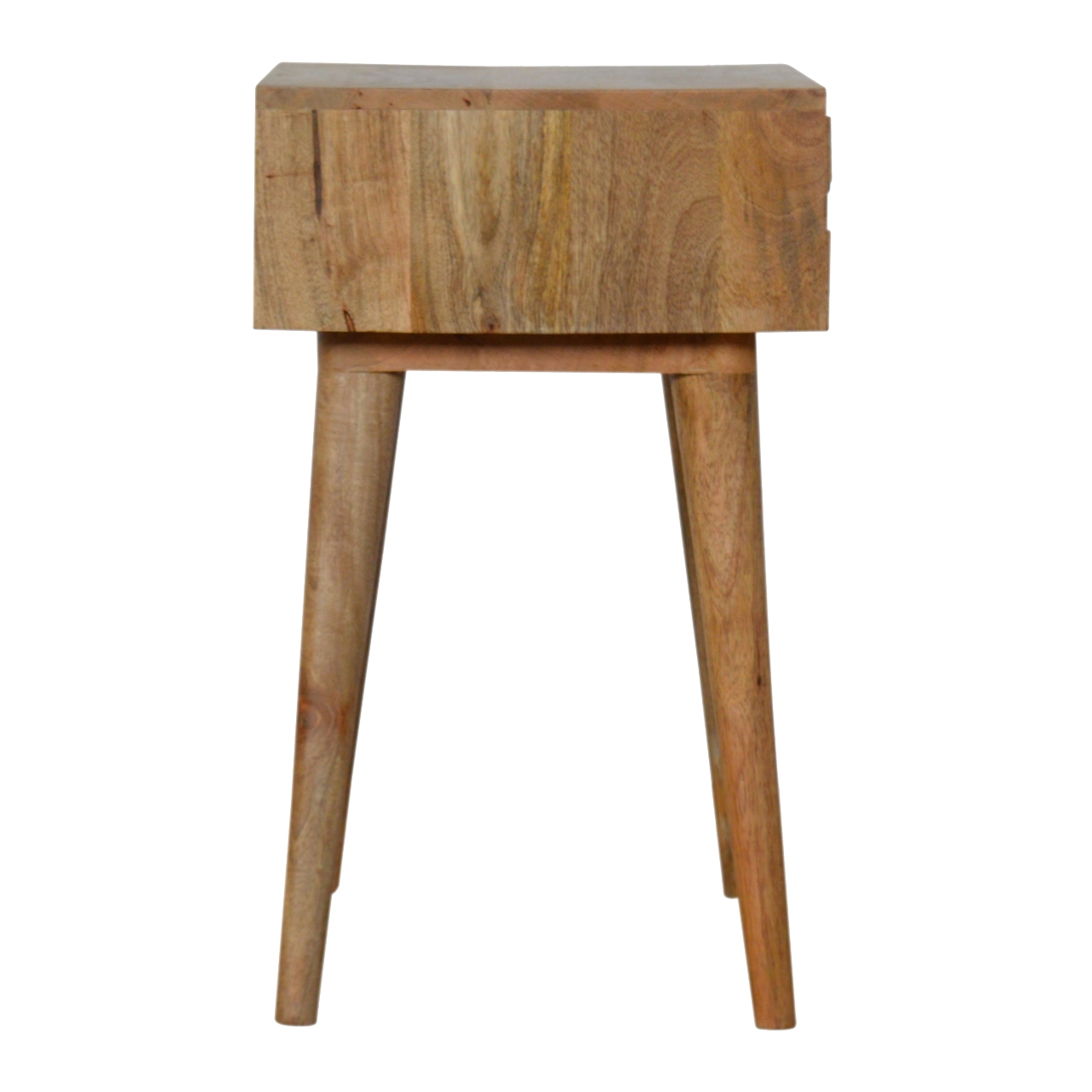 Pineapple Carved Oak-ish Bedside - Image 9