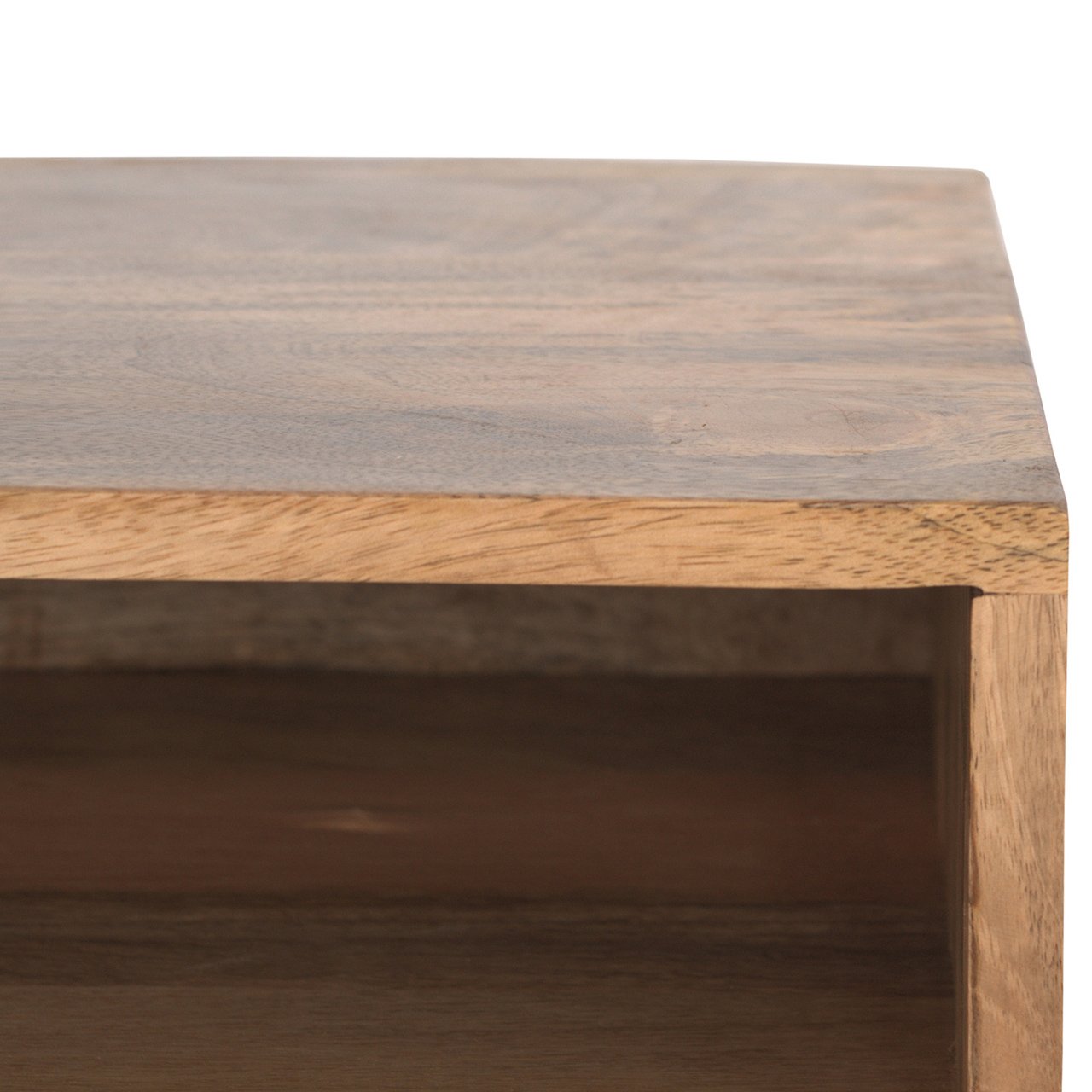 Oak-ish Open Shelf Writing Desk - Image 6