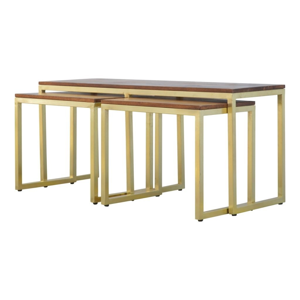 Chunky Gold Table Set of 3 - Image 7