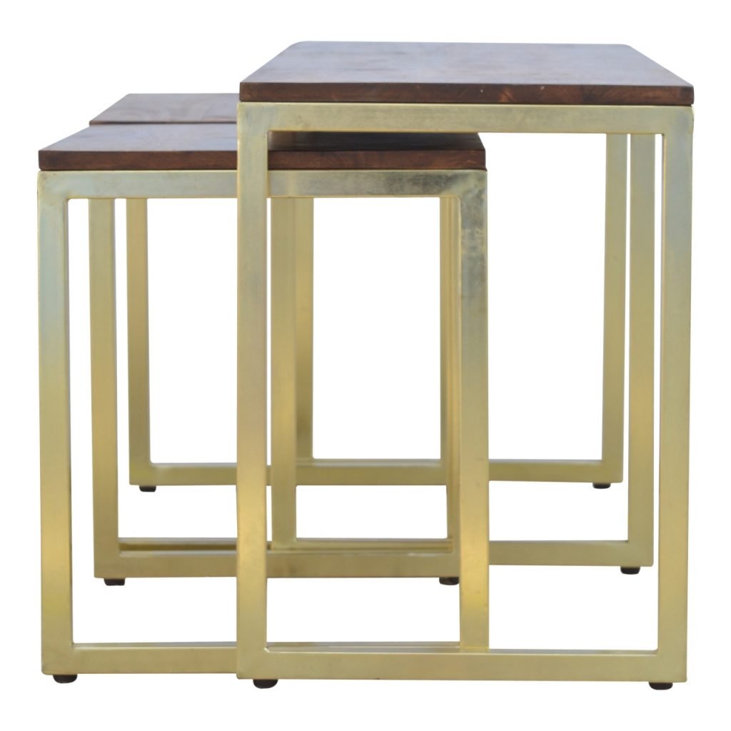 Chunky Gold Table Set of 3 - Image 9