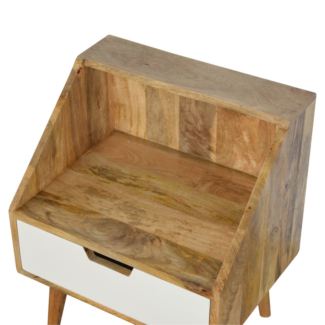 White Painted Raised Back Bedside - Image 6